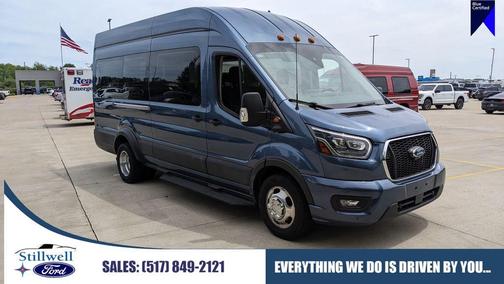Blue Metallic 2023 Ford Transit-350 XLT