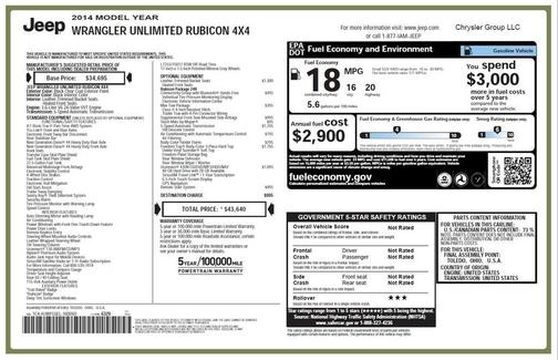 2014 Jeep Wrangler Unlimited Rubicon
