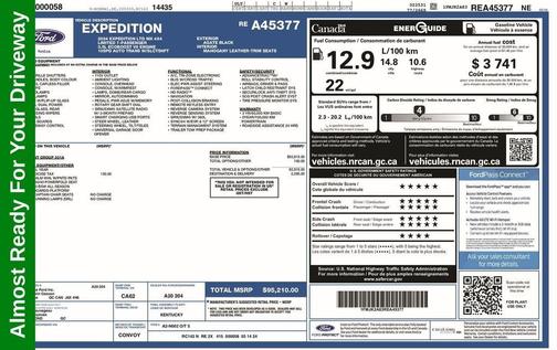 Agate Black Metallic 2024 Ford Expedition Max Limited