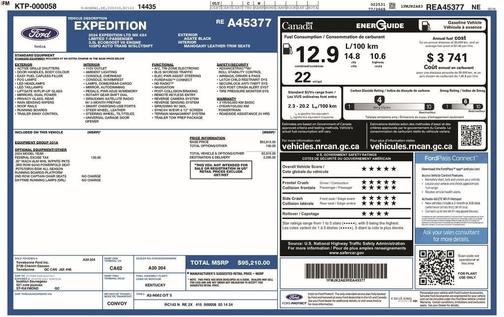 Agate Black Metallic 2024 Ford Expedition Max Limited