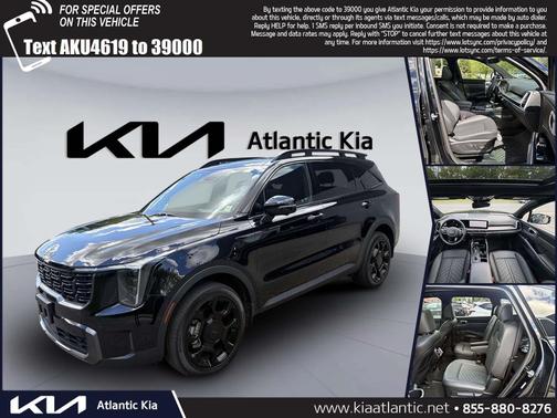 Ebony Black 2025 Kia Sorento X-Line SX Prestige