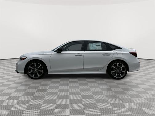 Platinum White Pearl 2026 Honda Civic Hybrid Sport Touring