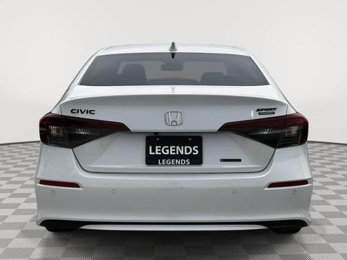 Platinum White Pearl 2026 Honda Civic Hybrid Sport Touring