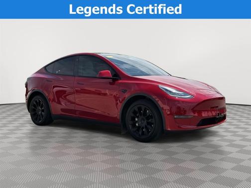 Red Multi-Coat 2021 Tesla Model Y Long Range Dual Motor All-Wheel Drive