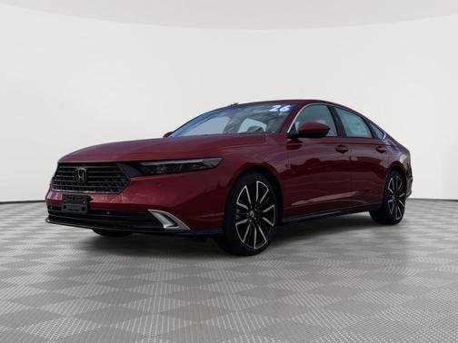 Radiant Red Metallic 2026 Honda Accord Hybrid Touring