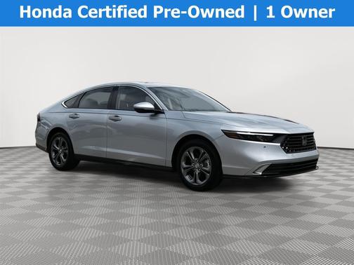 Solar Silver Metallic 2025 Honda Accord Hybrid EX-L