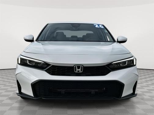 Platinum White Pearl 2026 Honda Civic LX