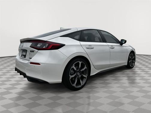 Platinum White Pearl 2026 Honda Civic Hybrid Sport Touring