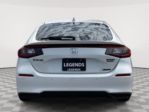 Platinum White Pearl 2026 Honda Civic Hybrid Sport Touring