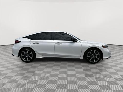 Platinum White Pearl 2026 Honda Civic Hybrid Sport Touring