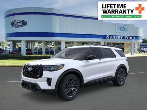 Star White Metallic Tri-Coat 2026 Ford Explorer ST