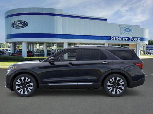 Agate Black Metallic 2026 Ford Explorer Platinum