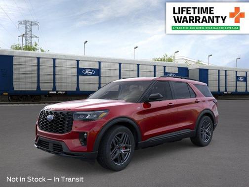 Rapid Red Metallic Tinted Clearcoat 2026 Ford Explorer ST-Line