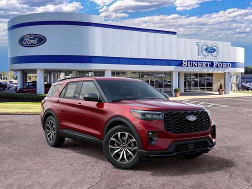 Ruby Red Metallic Tinted Clearcoat 2027 Ford Explorer ST-Line