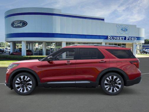 Rapid Red Metallic Tinted Clearcoat 2026 Ford Explorer Platinum