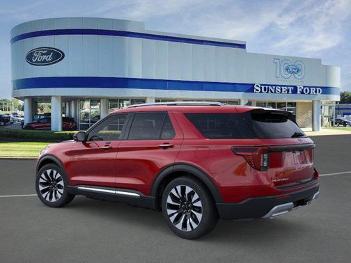 Rapid Red Metallic Tinted Clearcoat 2026 Ford Explorer Platinum