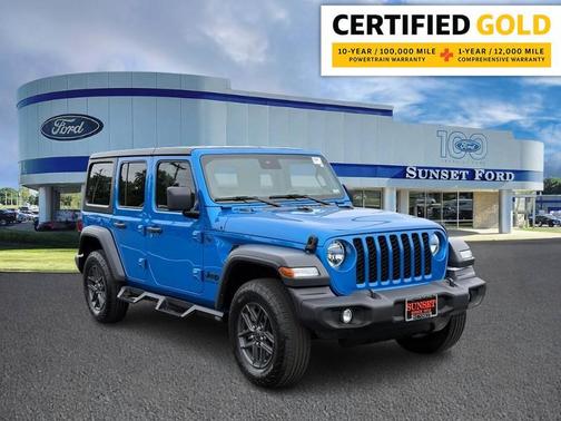 Hydro Blue Pearlcoat 2024 Jeep Wrangler Sport S