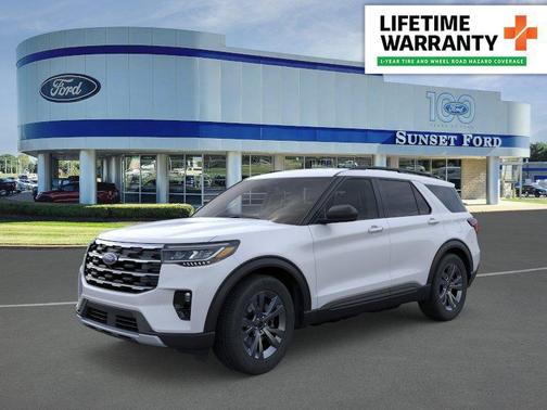 Space White Metallic 2026 Ford Explorer Active