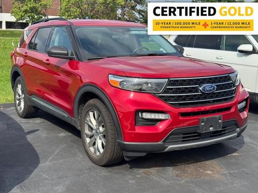 Rapid Red Metallic Tinted Clearcoat 2021 Ford Explorer XLT
