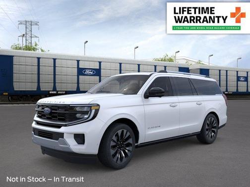 Star White Metallic Tri-Coat 2026 Ford Expedition Max Platinum