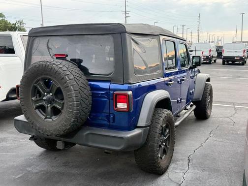 Ocean Blue Metallic Clearcoat 2018 Jeep Wrangler Unlimited Sport