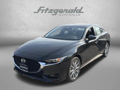 Jet Black Mica 2026 Mazda Mazda3 FWD w/Preferred Package