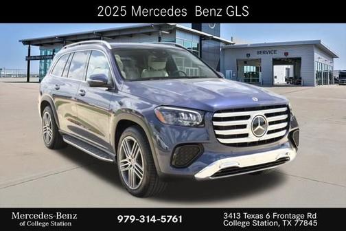 Twilight Blue Metallic 2025 Mercedes-Benz GLS 450 4MATIC