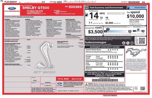 2021 Ford Shelby GT500 Base