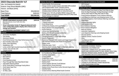 2023 Chevrolet Bolt EV 1LT