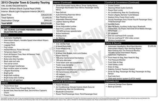 2013 Chrysler Town & Country Touring