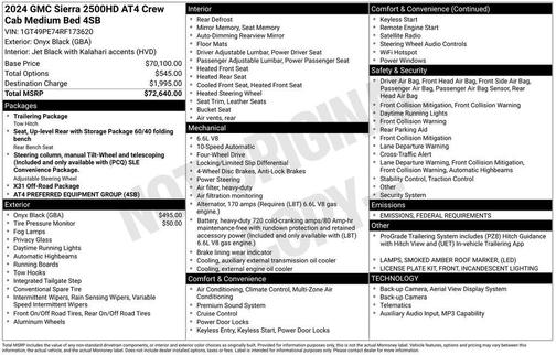 2024 GMC Sierra 2500 AT4