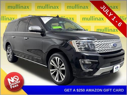 Agate Black Metallic 2021 Ford Expedition Max Platinum