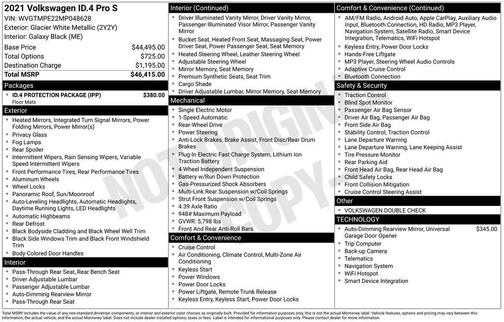 2021 Volkswagen ID.4 Pro S
