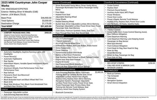 2025 MINI Countryman John Cooper Works