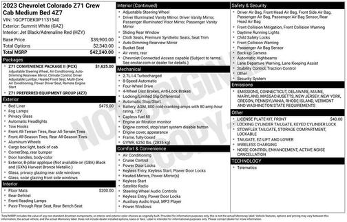 2023 Chevrolet Colorado Z71