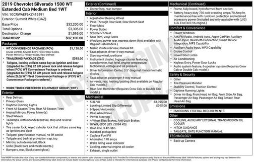 2019 Chevrolet Silverado 1500 WT