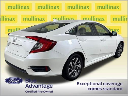 White Orchid Pearl 2017 Honda Civic EX