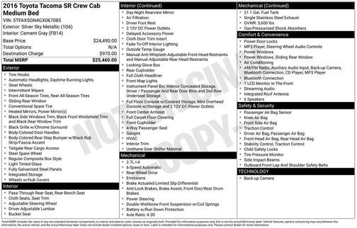 2016 Toyota Tacoma 