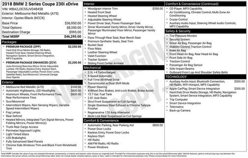 Melbourne Red Metallic 2018 BMW 230 i xDrive