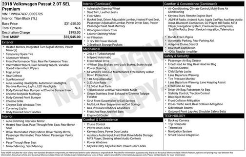 Titanium Beige 2018 Volkswagen Passat 2.0T SEL Premium