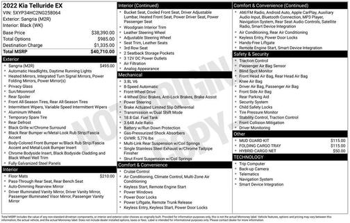2022 Kia Telluride EX