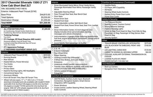 2017 Chevrolet Silverado 1500 LT