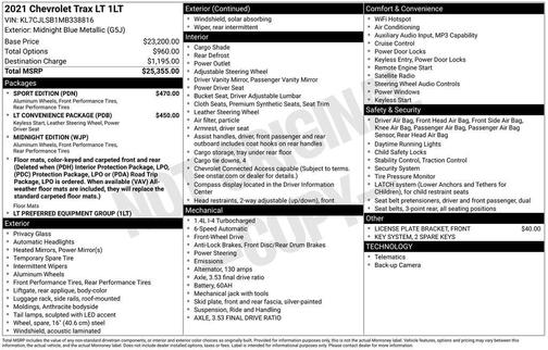 2021 Chevrolet Trax LT