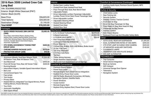 2016 RAM 3500 Longhorn