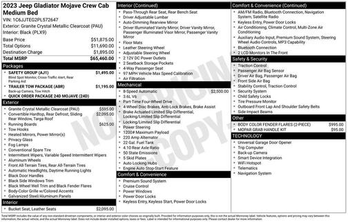 2023 Jeep Gladiator Mojave