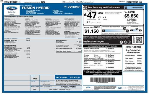2013 Ford Fusion Hybrid SE