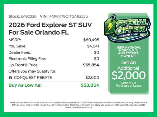 Carbonized Gray Metallic 2026 Ford Explorer ST