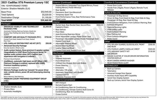 2021 Cadillac XT6 Premium Luxury FWD