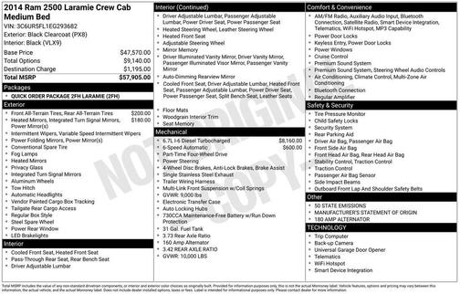 2014 RAM 2500 Laramie