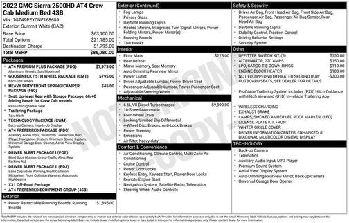 2022 GMC Sierra 2500 AT4